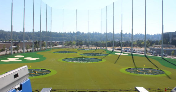 Unlike a driving range, Topgolf is for perfecting skills in accuracy and also fun. Photo by Bailey Jo Josie/Alb Media