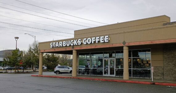 The Renton Village Starbucks has petitioned to unionize. Photo by Bailey Jo Josie/Alb Media.